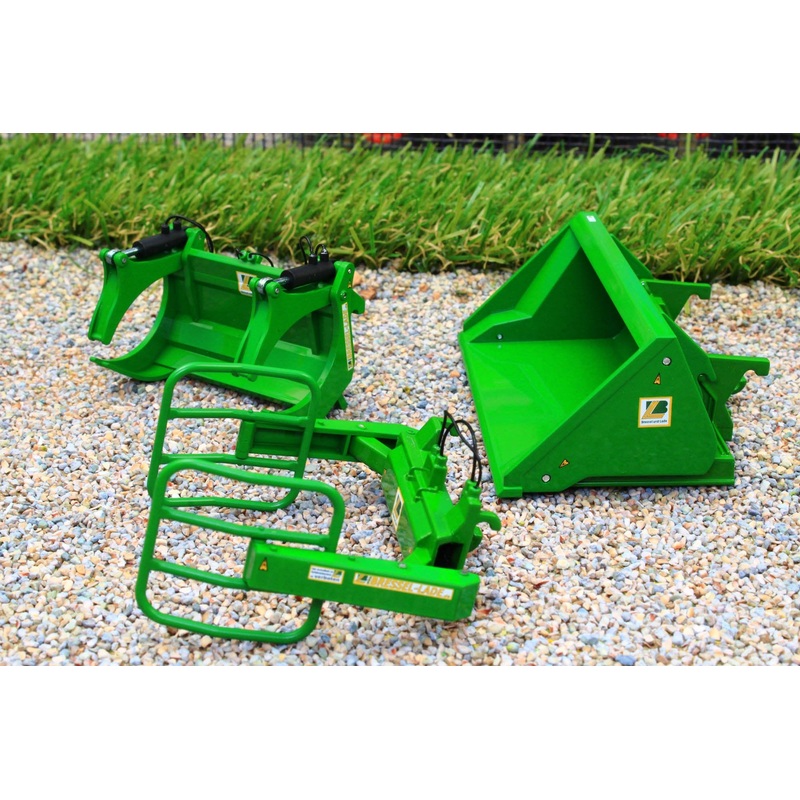 W7381 WIKING LOADER ATTACHMENT SET A IN JOHN DEERE GREEN