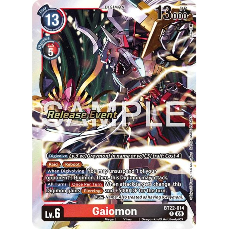 Gaiomon [BT22-014] [Cyber Eden Release Event Cards]