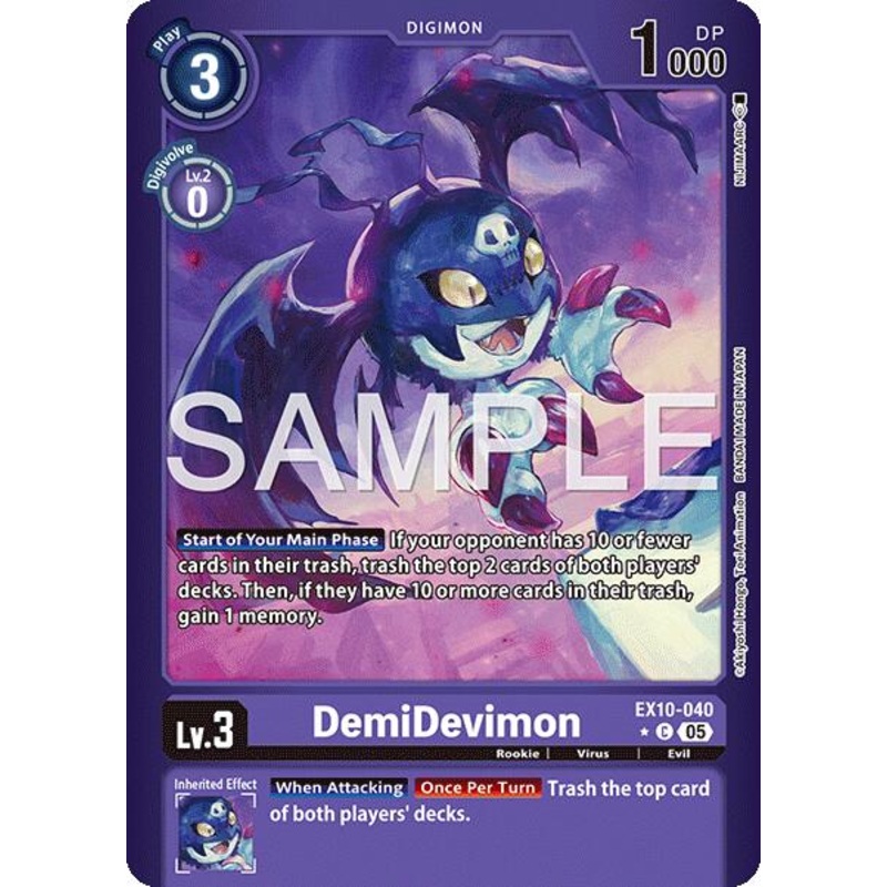 DemiDevimon [EX10-040] (Limited Foil) [Sinister Order]