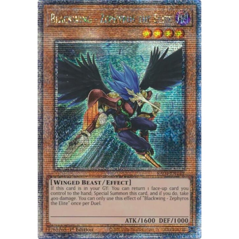 Blackwing - Zephyros the Elite [RA04-EN145] Quarter Century Secret Rare