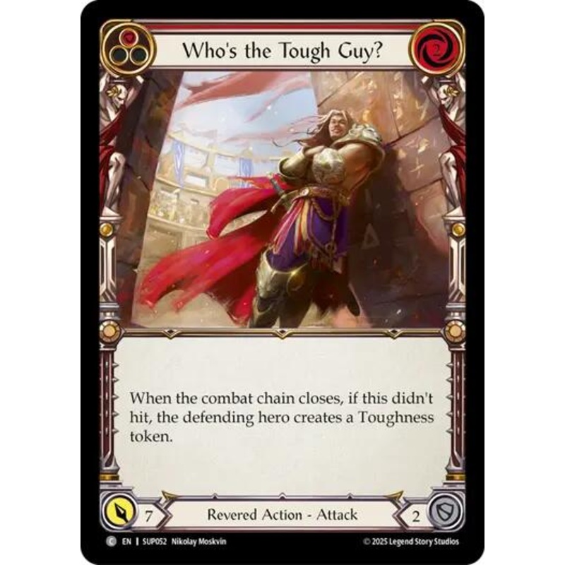 Who's the Tough Guy? (Red) [SUP052] (Super Slam)  Rainbow Foil