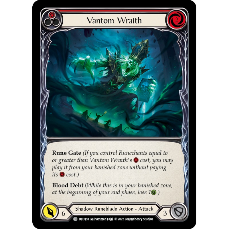 Vantom Wraith (Red) [DTD158] (Dusk Till Dawn)  Rainbow Foil