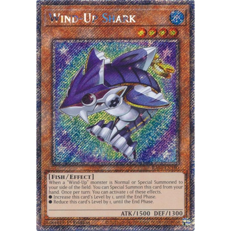 Wind-Up Shark [RA04-EN180] Platinum Secret Rare