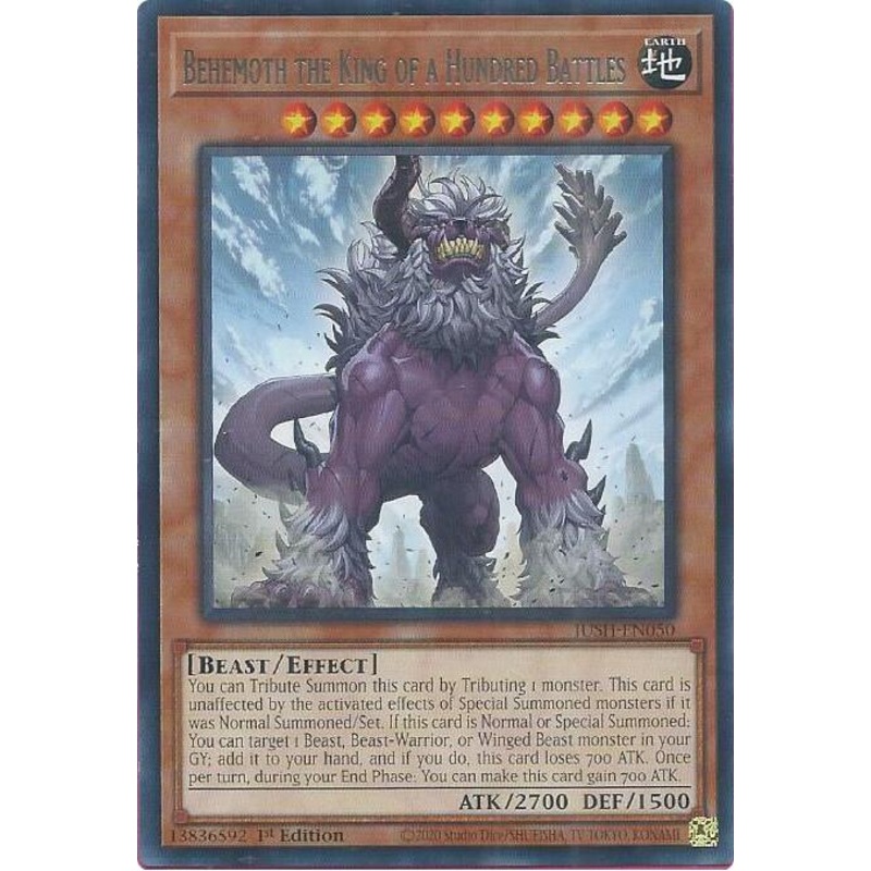 Behemoth the King of a Hundred Battles [JUSH-EN050] Rare