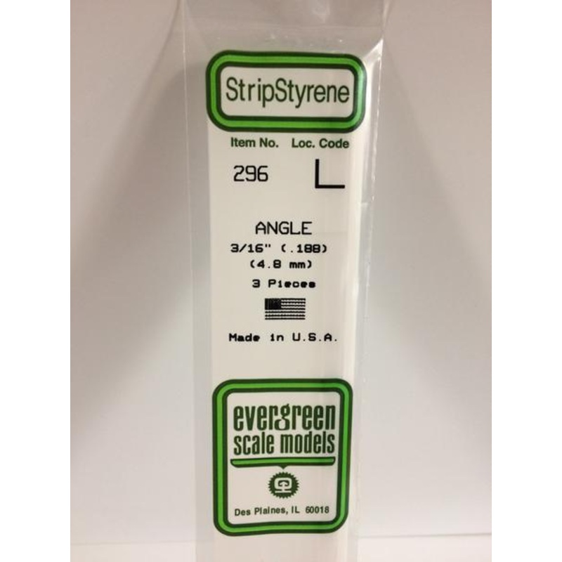 Evergreen 296 - 4.8mm Angle