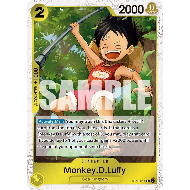 Monkey.D.Luffy (ST13-014) (Pirate Foil) [Premium Booster -The Best- Vol. 2]