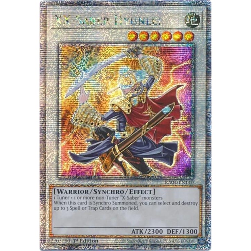 XX-Saber Hyunlei [RA04-EN140] Quarter Century Secret Rare