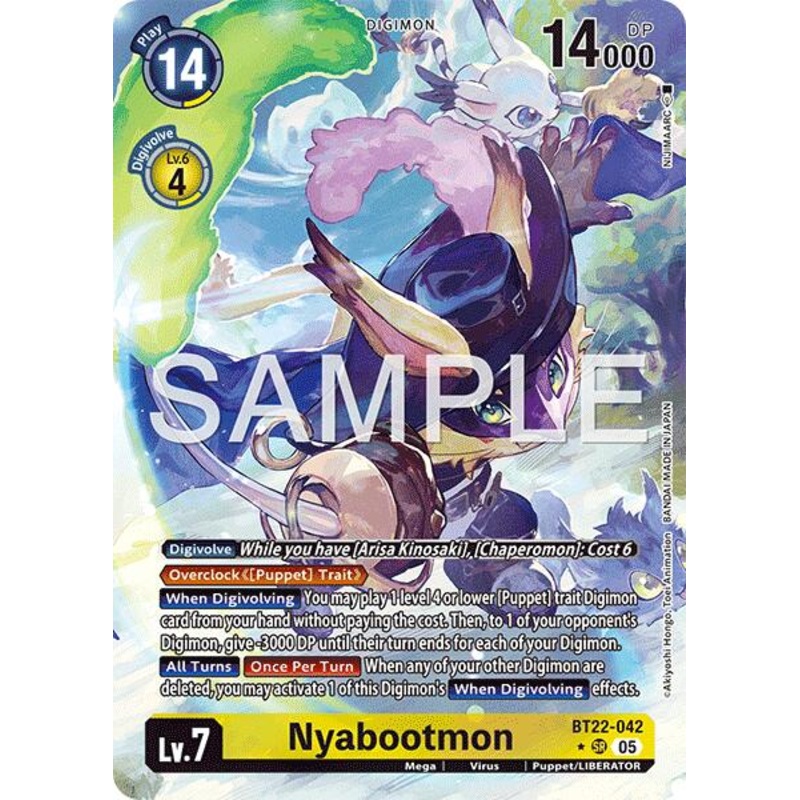 Nyabootmon [BT22-042] (Alternate Art) [Cyber Eden]