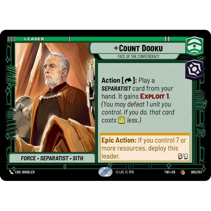 Count Dooku - Face of the Confederacy (005/257) (005/257) [Twilight of the Republic]