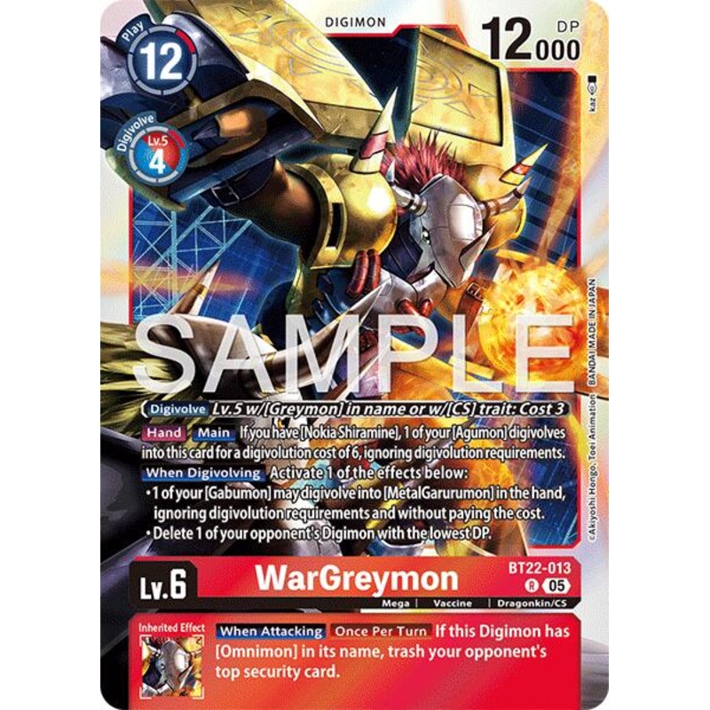 WarGreymon [BT22-013] [Cyber Eden]