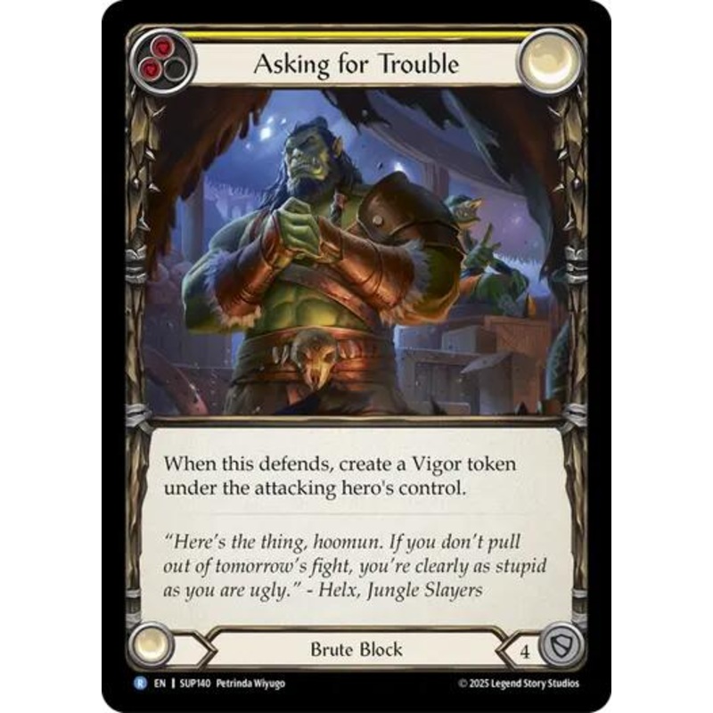 Asking for Trouble [SUP140] (Super Slam)  Rainbow Foil