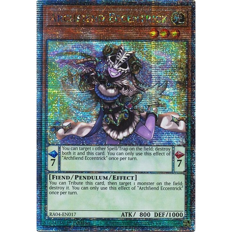 Archfiend Eccentrick [RA04-EN017] Quarter Century Secret Rare