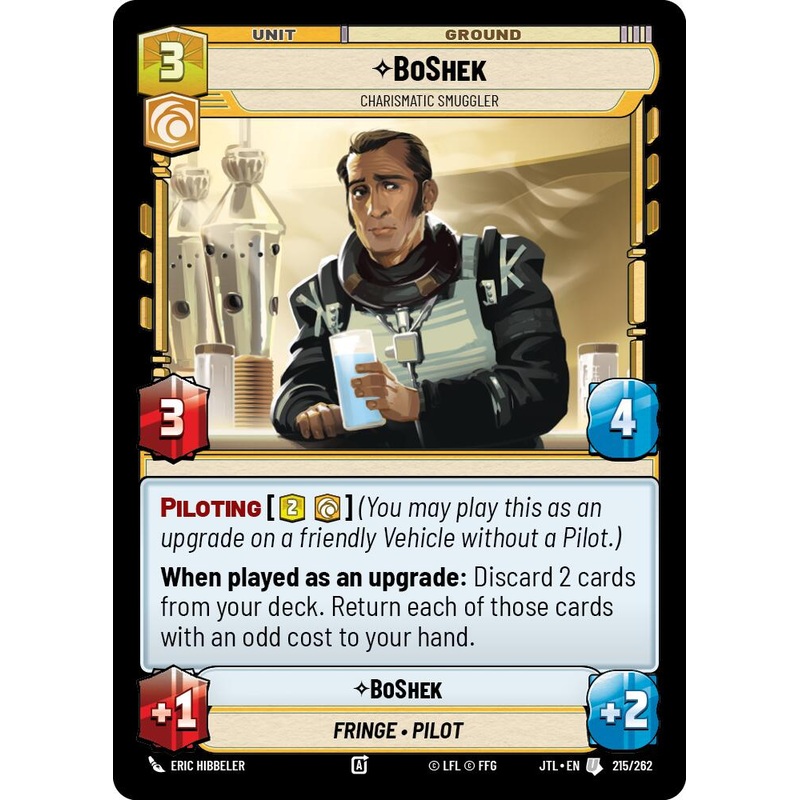 BoShek - Charismatic Smuggler (215/262) (215/257) [Jump to Lightspeed]