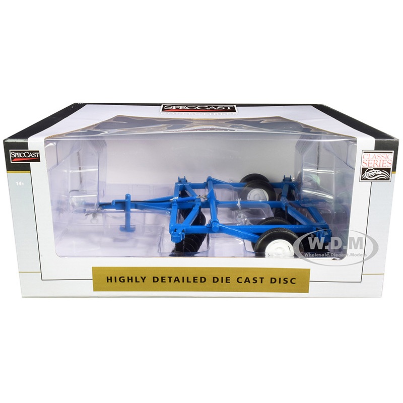 10 Foot Disc Harrow Blue Classic Series 1/16 Diecast Model by SpecCast