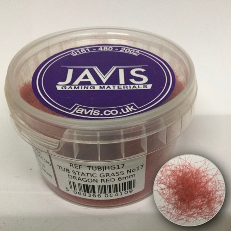 Javis STATIC GRASS No 17 DRAGON RED 6mm