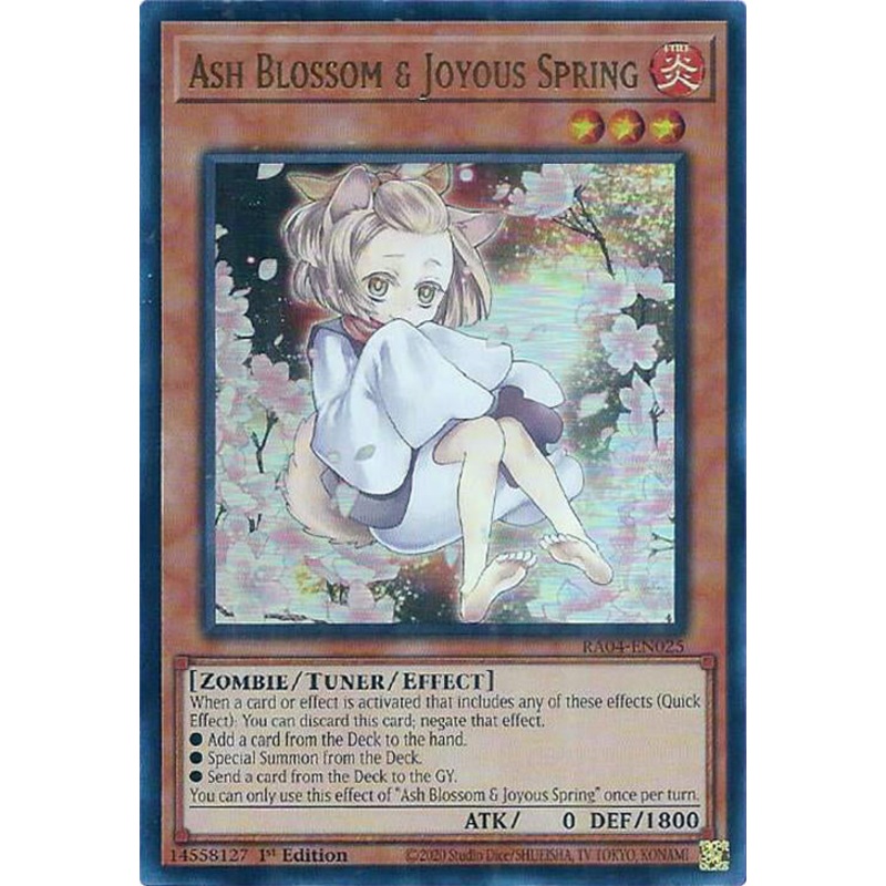 Ash Blossom & Joyous Spring (Alternate Art) [RA04-EN025] Ultra Rare