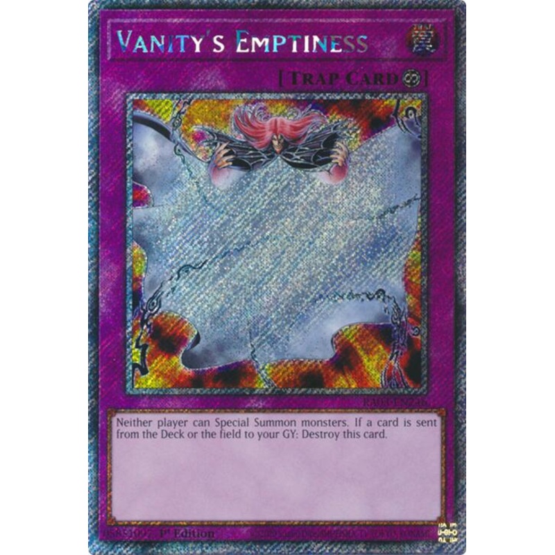 Vanity's Emptiness (Platinum Secret Rare) [RA03-EN246] Platinum Secret Rare
