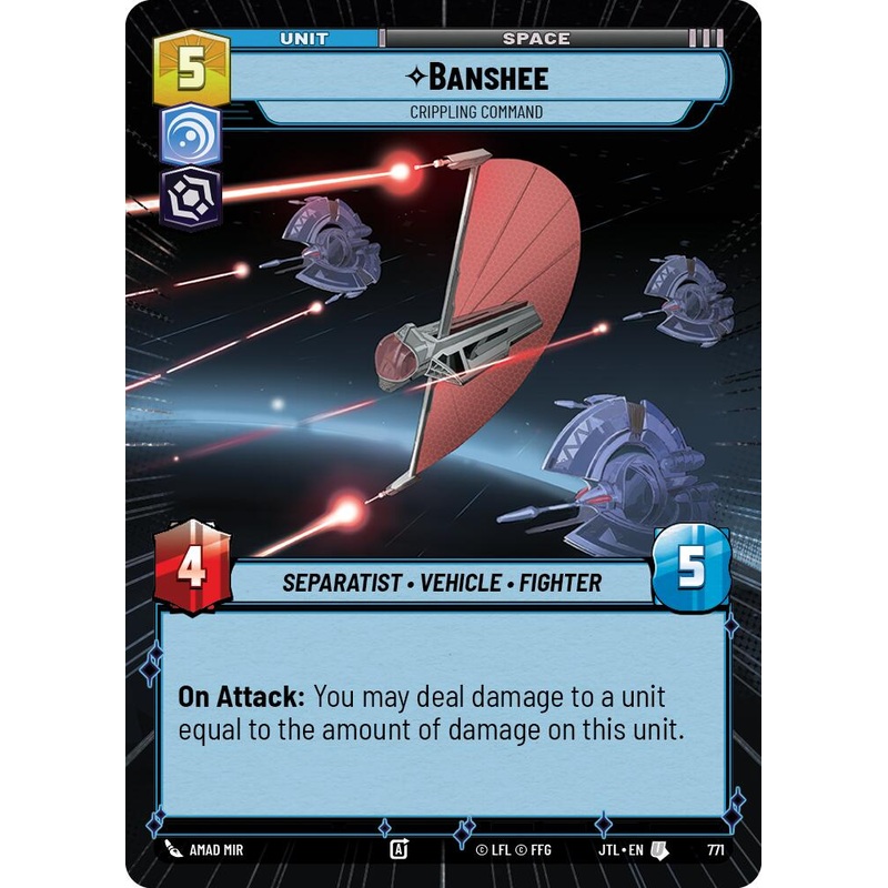 Banshee - Crippling Command (771) (Hyperspace Foil) (771) [Jump to Lightspeed]