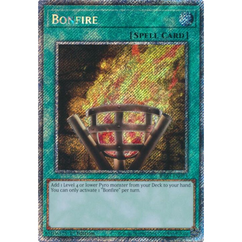 Bonfire (Platinum Secret Rare) [RA03-EN073] Platinum Secret Rare