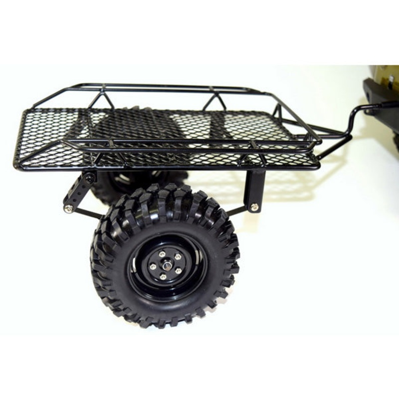 Absima 1:10 Scale Metal Trailer for TRX4 and Axial RC Crawlers & Trucks