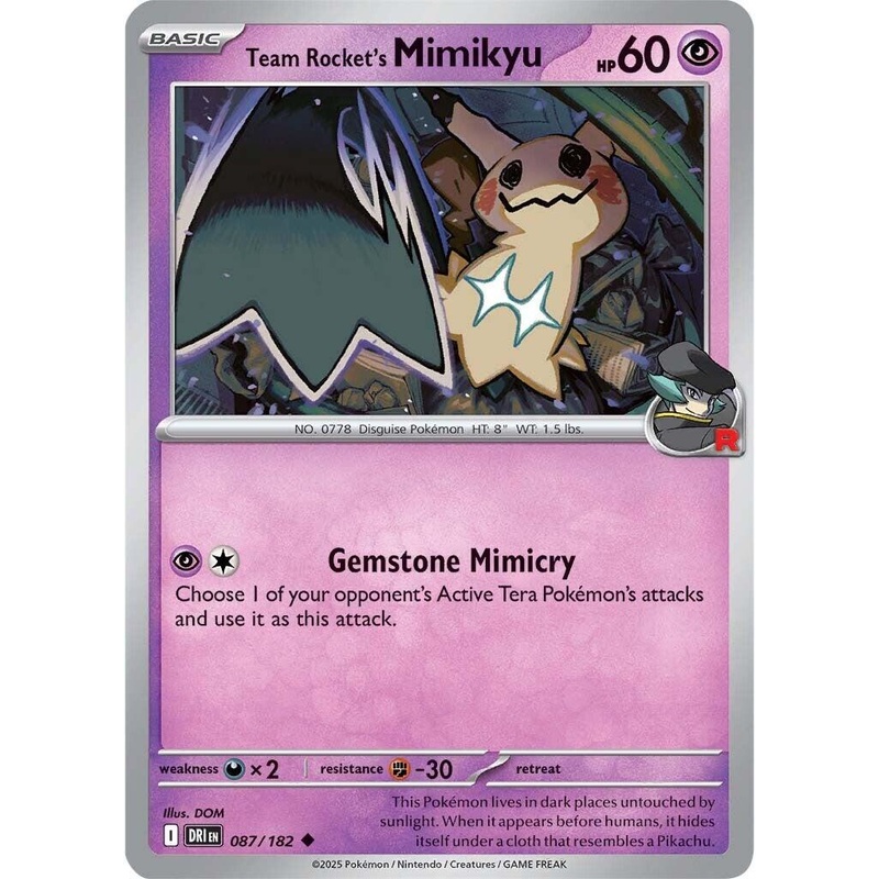 Team Rocket's Mimikyu (087/182) [Scarlet & Violet: Destined Rivals]