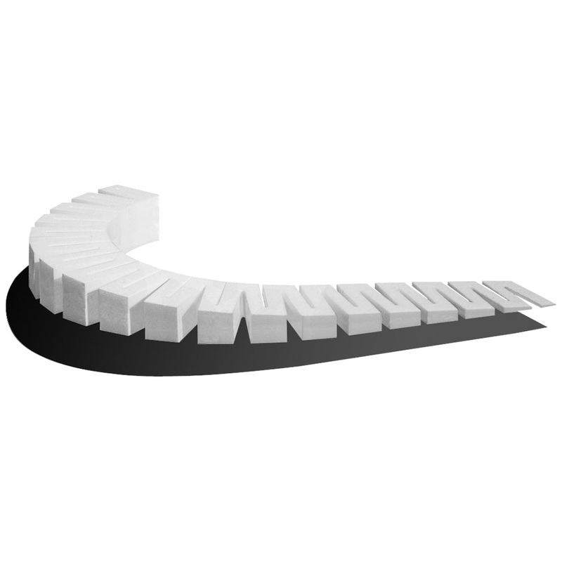 Woodland Scenics WST1413 4 percent x 2' Incline Starter 1 Elevation (x4/Set)