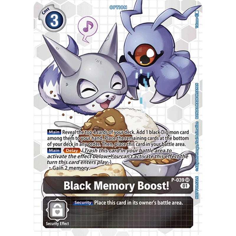 Black Memory Boost! [P-039] (Box Promotion Pack - Next Adventure) [Promotional Cards]