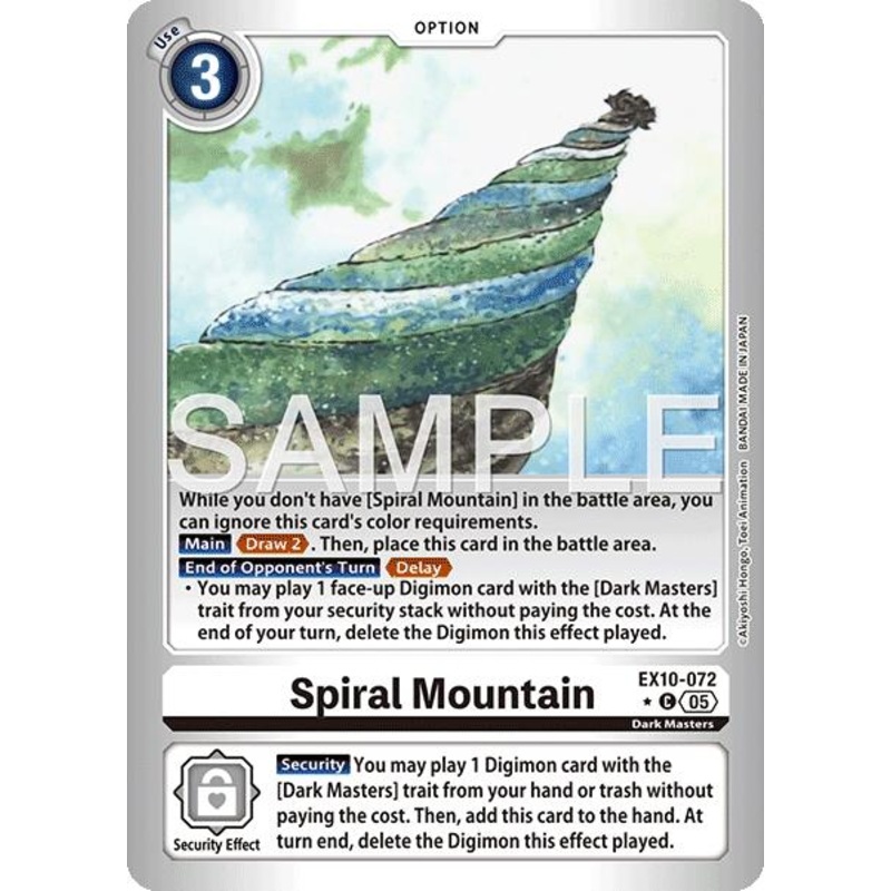 Spiral Mountain [EX10-072] (Limited Foil) [Sinister Order]