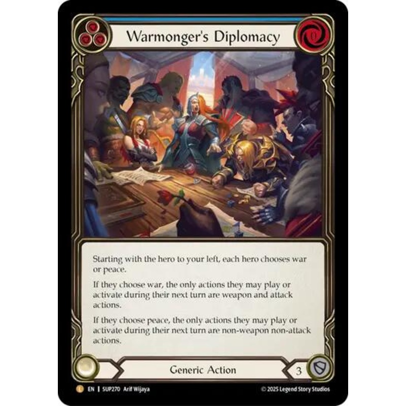 Warmonger's Diplomacy [SUP270] (Super Slam)  Rainbow Foil