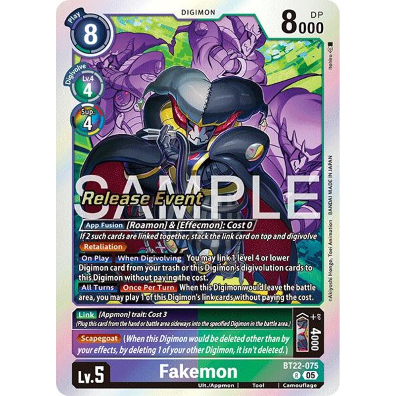 Fakemon [BT22-075] [Cyber Eden Release Event Cards]