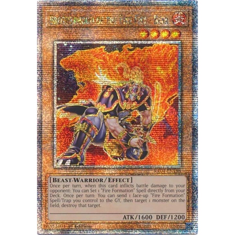 Brotherhood of the Fire Fist - Bear [RA04-EN198] Quarter Century Secret Rare
