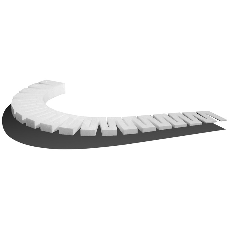 Woodland Scenics WST1412 2 percent x 2' Incline Starter  Elevation (x8/Set)