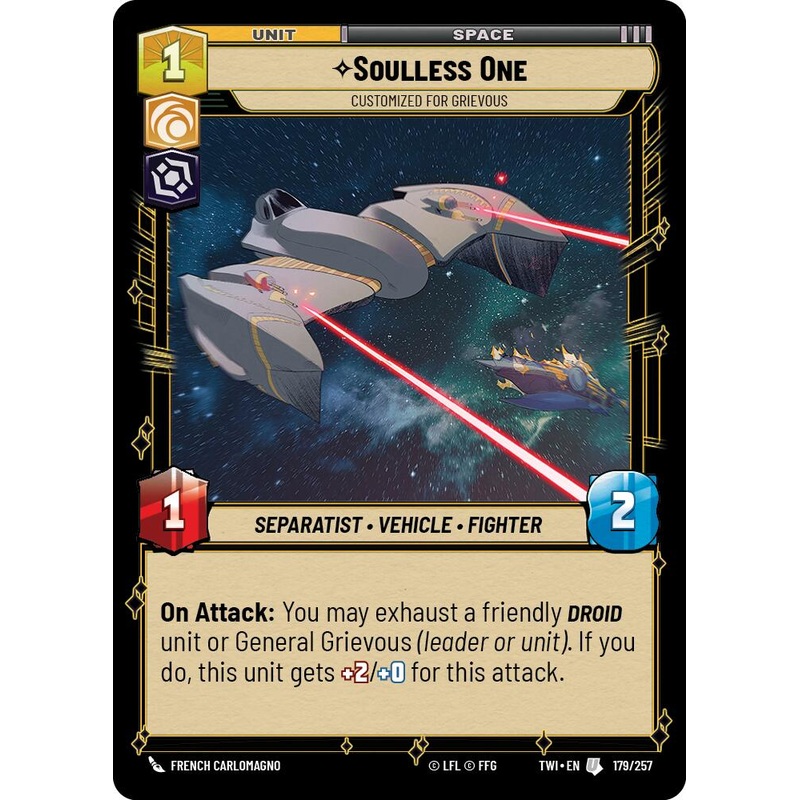 Soulless One - Customized for Grievous (179/257) (179/257) [Twilight of the Republic]