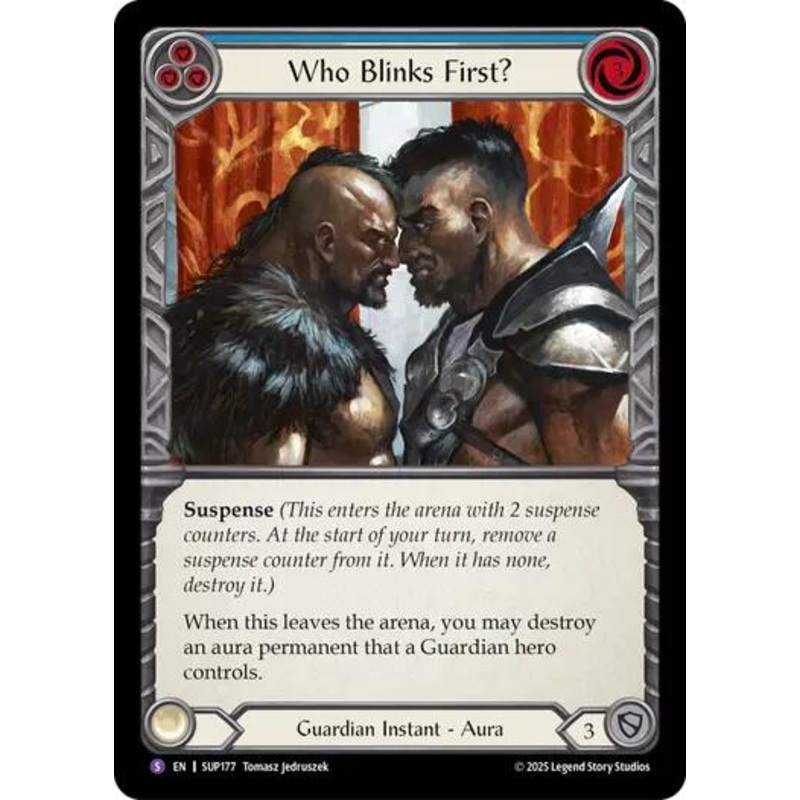 Who Blinks First? [SUP177] (Super Slam)  Rainbow Foil
