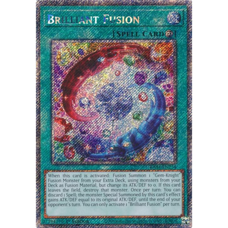 Brilliant Fusion [RA04-EN254] Platinum Secret Rare