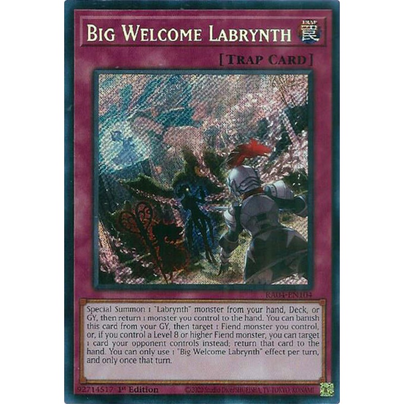 Big Welcome Labrynth [RA04-EN104] Secret Rare