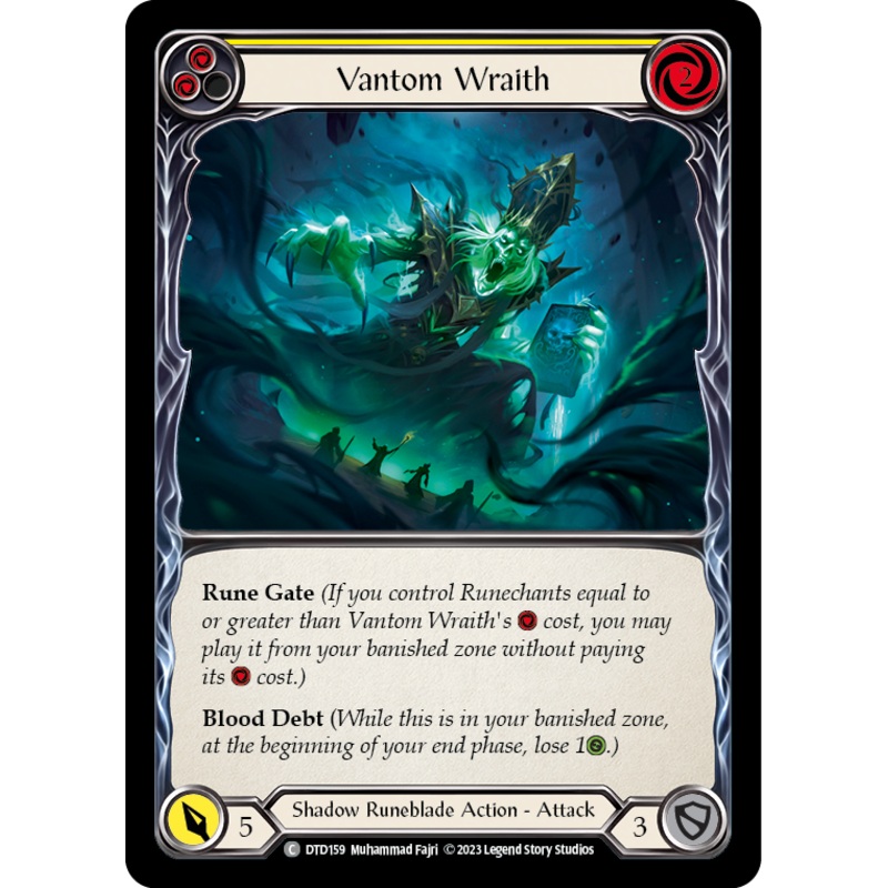 Vantom Wraith (Yellow) [DTD159] (Dusk Till Dawn)  Rainbow Foil