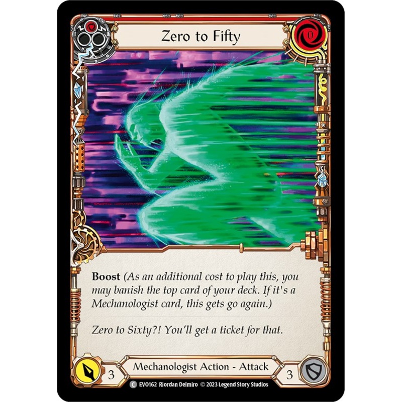 Zero to Fifty (Red) [EVO162] (Bright Lights)  Rainbow Foil
