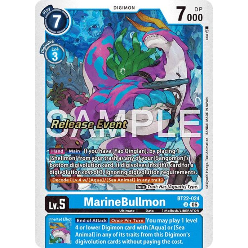 MarineBullmon [BT22-024] [Cyber Eden Release Event Cards]
