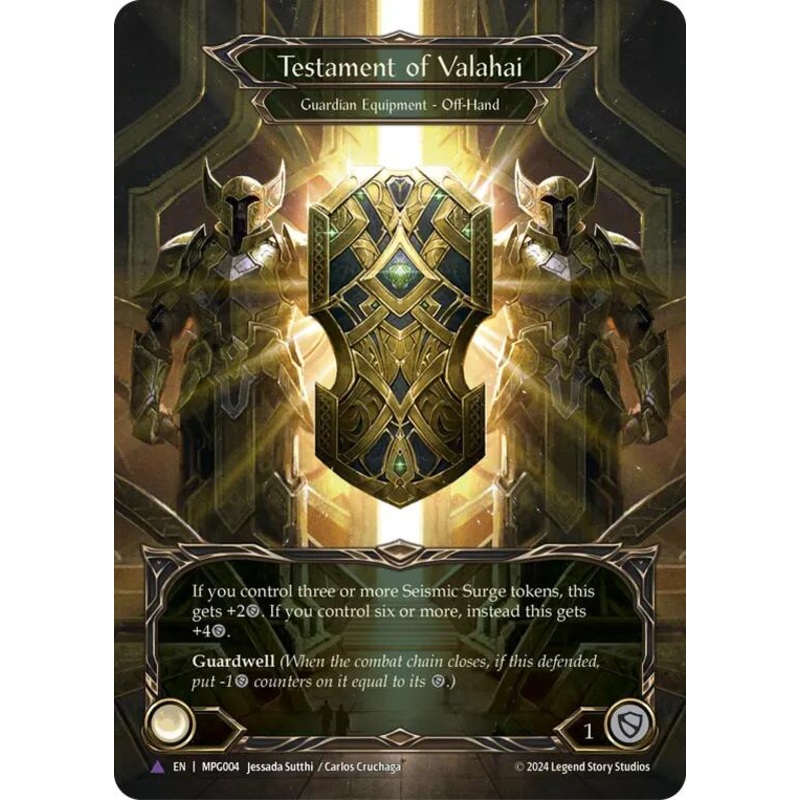 Testament of Valahai (Marvel Cold Foil) [MPG004] (Mastery Pack Guardian)  Cold Foil