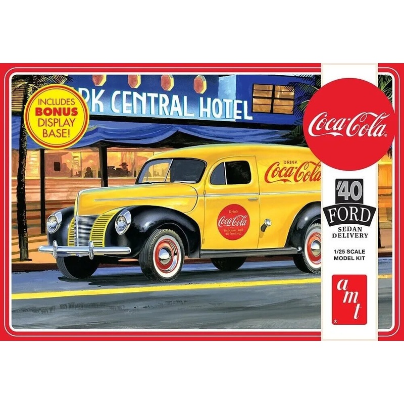 AMT 1161 1/25 1940 FORD DELIVERY VAN (COCA-COLA) PLASTIC MODEL KIT