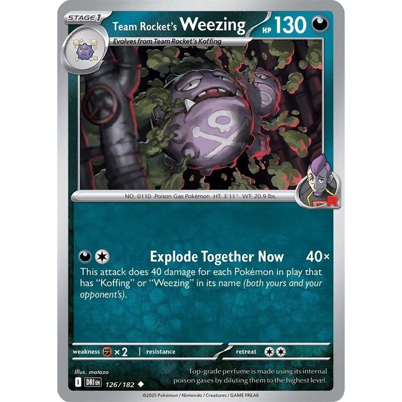 Team Rocket's Weezing (126/182) [Scarlet & Violet: Destined Rivals]