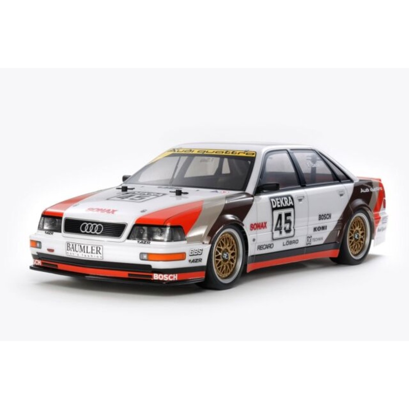 Tamiya 1/10 TT-02 1991 Audi V8 Touring Electric RTR RC Car - Expert assembled