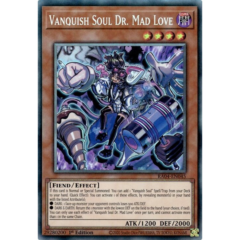 Vanquish Soul Dr. Mad Love [RA04-EN045] Prismatic Collector's Rare