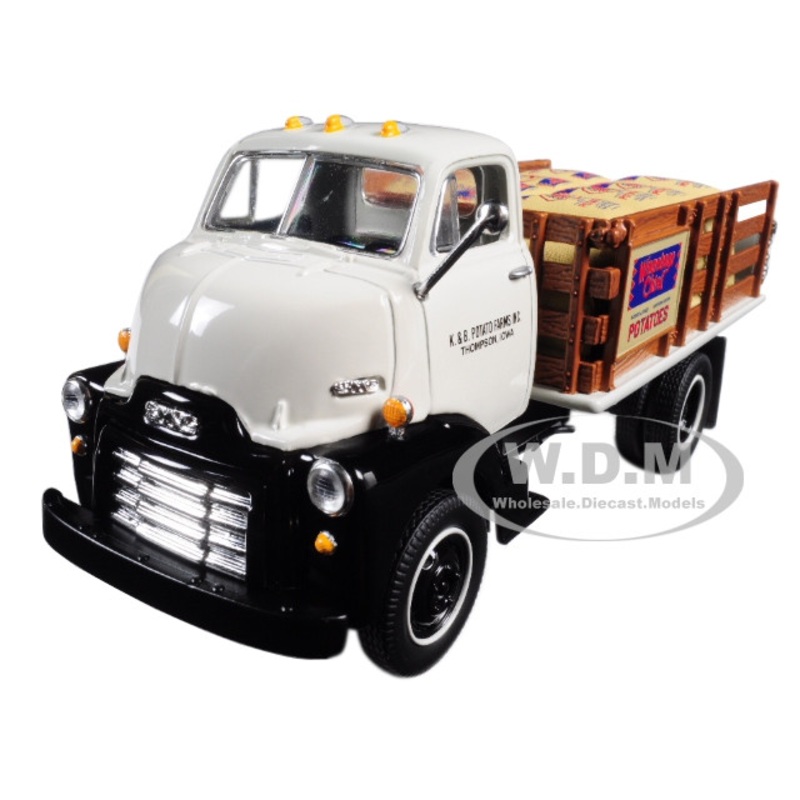  1952 GMC COE Stake Truck with Sack Load K & B Potato Farms Inc. 1/34 Diecast Model by First Gear 