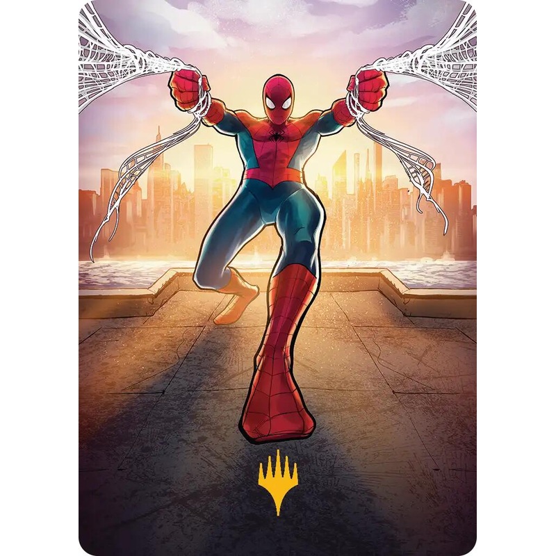 Amazing Spider-Man Art Card (36/54) (Gold-Stamped Planeswalker Symbol) [Marvel's Spider-Man Art Series]