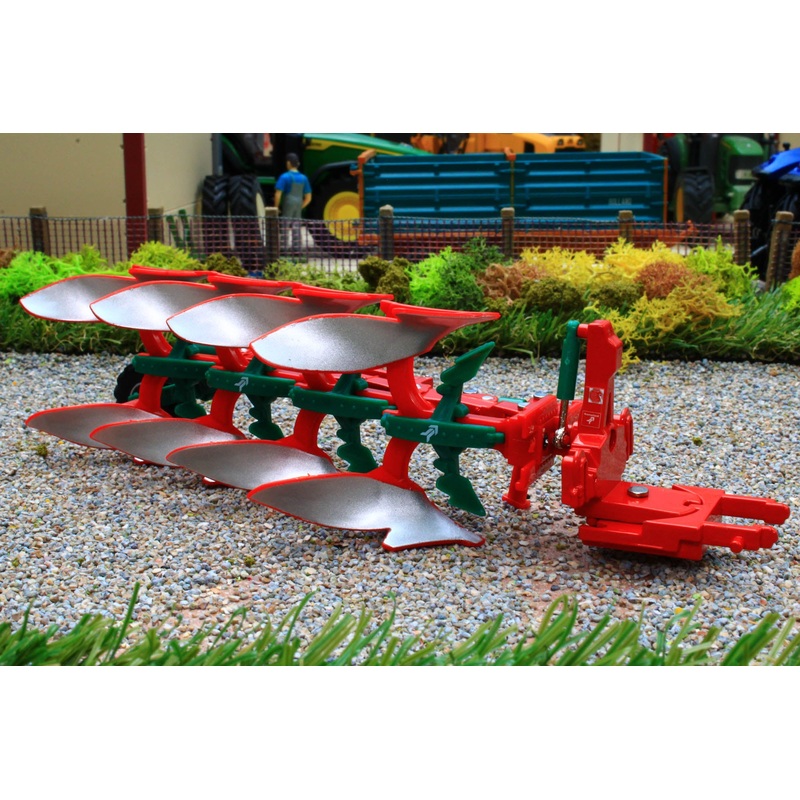 43344 Britains Kverneland Variomat 2300 S 4 Furrow Reversible Plough