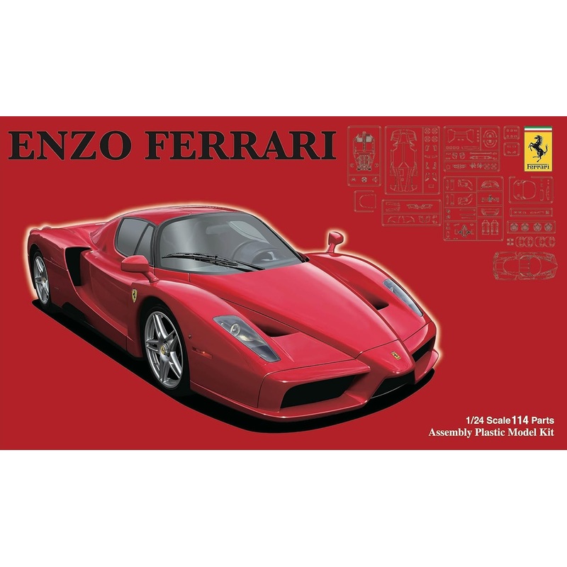 FUJIMI 1/24 ENZO FERRARI DX PLASTIC MODEL KIT - FR8