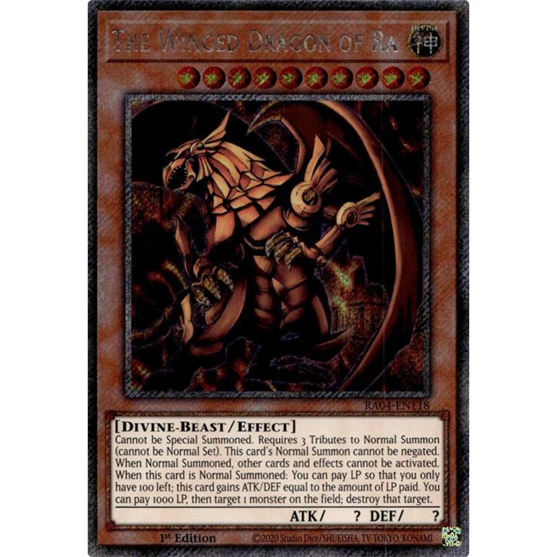 The Winged Dragon of Ra [RA04-EN118] Platinum Secret Rare