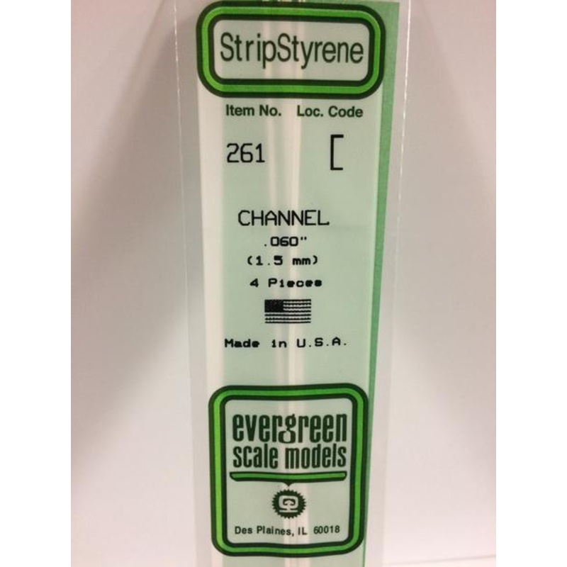 Evergreen 261 - 1.5mm Channel